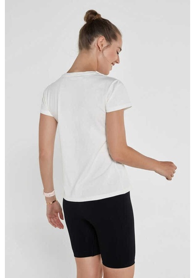 Jerf Lydney Kadın T-shirt Krem 001