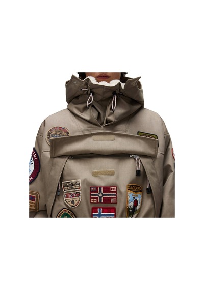 Napapıjrı Napapijri Skidoo 1990 Patch Erkek Yeşil Outdoor Ceketi 35684 Haki
