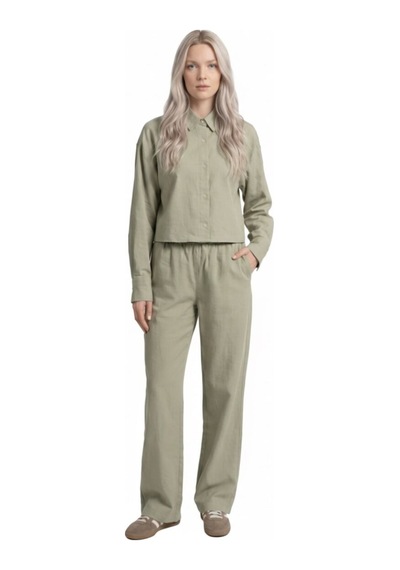 LOFT Long Crop Kadın Gömlek U.kol Çok Renkli