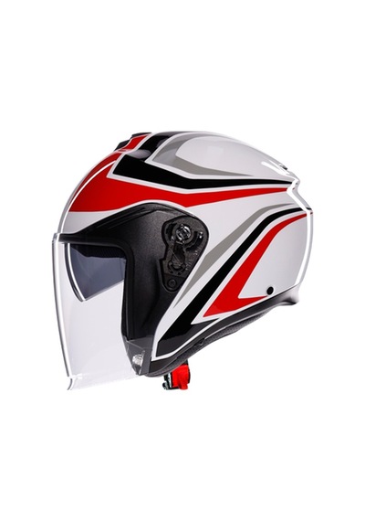 Agv Kask/ırıdes Tolosa Black Grey Red Conf Siyah