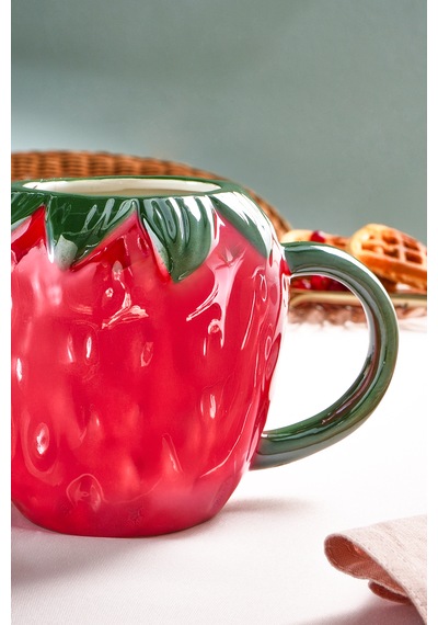 Karaca Strawberry 680 Ml Mug Kırmızı