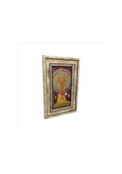 Yaşam Ağacı Baskılı Taş Tablo 20x30