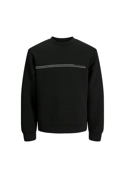 Jack & Jones Jack&jones 12289830 Jcofusıon Scuba Sweat Crew Neck Black Erkek Sweatshirt Siyah
