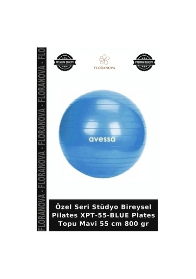 Özel Seri Stüdyo Bireysel Pilates Xpt-55-blue Plates Topu Mavi 55 Cm 800 Gr