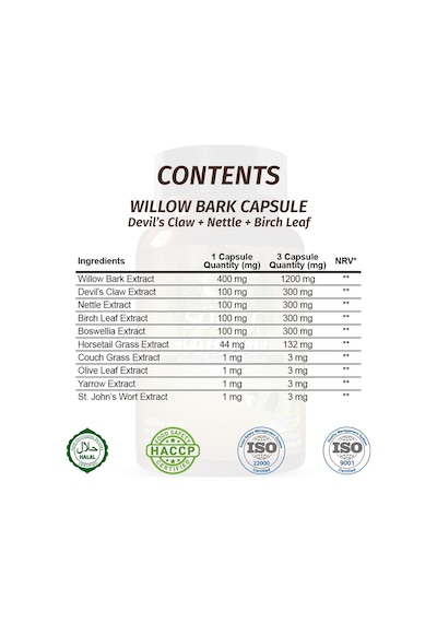 Gökçek Şifa Söğüt Willow Capsule)60 Kapsül