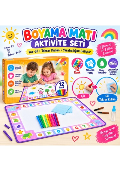 Boyama Matı Aktivite Seti