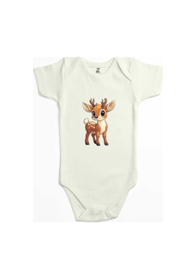 Zepplin Giyim Bambi Ekru Bebek Body Zıbın