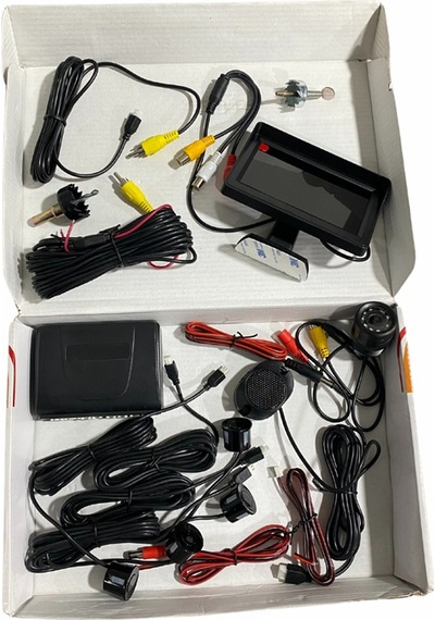 12V Park Sensörü Gece Görüşlü Kamera Ekran 4.3" Lcd 22.5 Mm Siyah N11.1