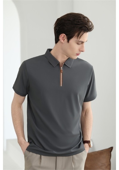 New Performance Premium Polo T-shirt 84% Nylon 16% Spandex Demir Grisi