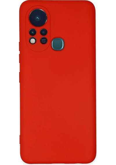 Cosmotex Newface İnfinix Hot 11s Kılıf Nano İçi Kadife Silikon - Kırmızı