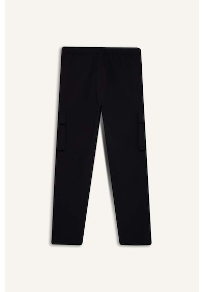 Defacto Defactofit Standart Fit Kargo Cepli Standart Paça Dokuma Sporcu Jogger F2308ax25wnbk81 Siyah
