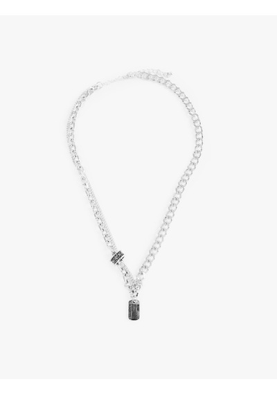 Koton Charm Detaylı Zincirli Kolye Gümüş 7wam70011aa Gümüş Rengi
