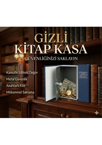 Kitap Görünümlü Gizli Kasa 86068825