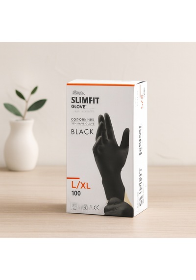 Siyah Pudrasız Xl Muayene Eldiven Nitril Belirtilmemiş