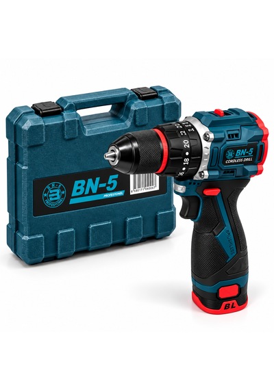 Bn-5 Profesyonel Kömürsüz Şarjlı Matkap Vidalama Tork Ayarlı Çantalı Model