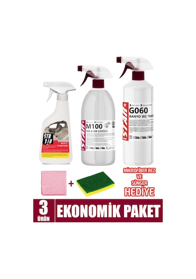 3'ü 1 Arada Güç: Leke Çıkarıcı, Yağ Ve Kir Sökücü, Banyo & Wc Temizleyici