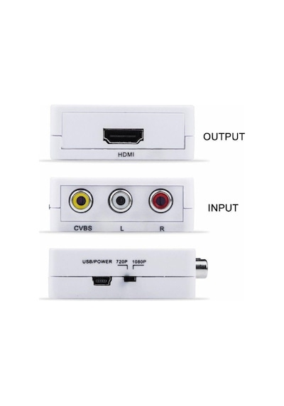 Rca To Hdmi Tos Av Çevirici Dönüştürücü Converter Mg-2120 1080P T (374096434)