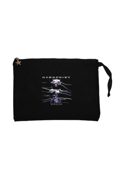 Hypocrisy Abducted Siyah Clutch Astarlı Cüzdan / El Çantası Siyah