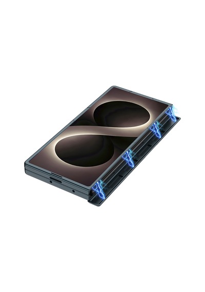 Galaxy Uyumlu Z Fold 8 Ultra Kılıf Pazarplus Kıpta Standlı Kılıf Gümüş