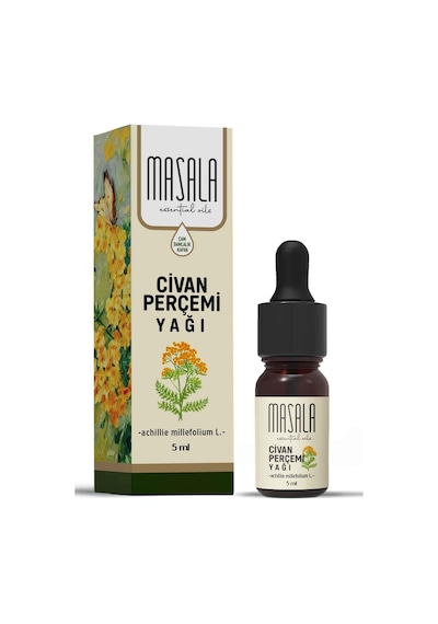 Saf Civan Perçemi Yağı 5 Ml %100 Doğal Yarrow Uçucu Yağı, Distilasyon 5 ML