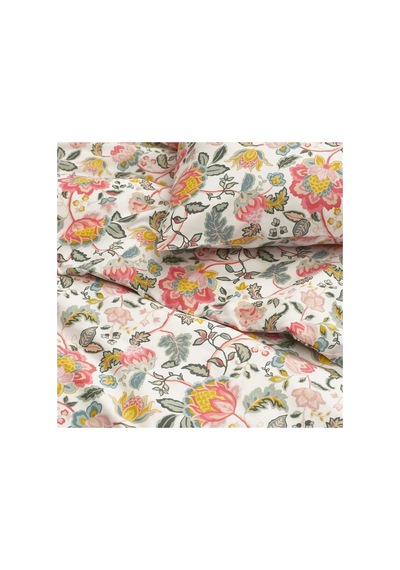 Ikea Daggsalvıa Tek Kişilik Nevresim Takımı 150 X 200 Cm Beyaz - Pembe - Sarı - Mavi Çok Renkli