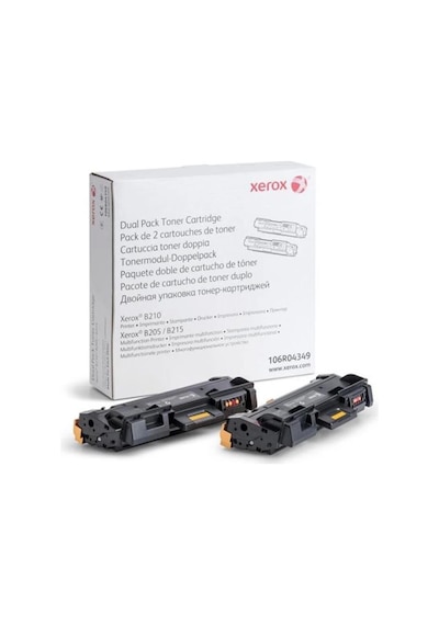 Xerox 106r04349 B210 B205 B215 Dual Pack Toner 6000 Sayfa