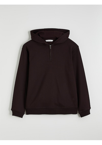 Lcw Vision Kahverengi Uzun Kollu Erkek Hoodie