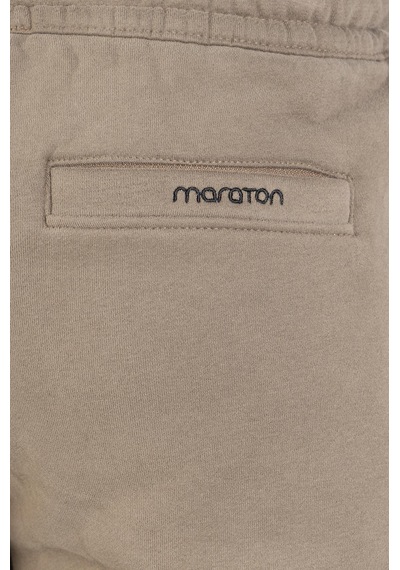 Maraton Sportswear Regular Erkek Düz Paça Basic Kakao Eşofman Altı 17935 Kahverengi