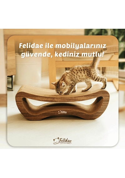 Oluklu Mukavva, Kedi Tırmalama Kanepesi Yatay Tırmalama / 59x20x24cm Medium - Cs8 Dw