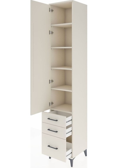 Hyperion Dolap 5 Raflı 3 Çekmeceli Tek Kapaklı 44x44x243 Aytaşı-aytaşı Aytası