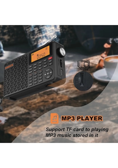 Xhdata D-109 Radyo Fm / Mw / Sw Full Tam Bant Taşınabilir Radyo