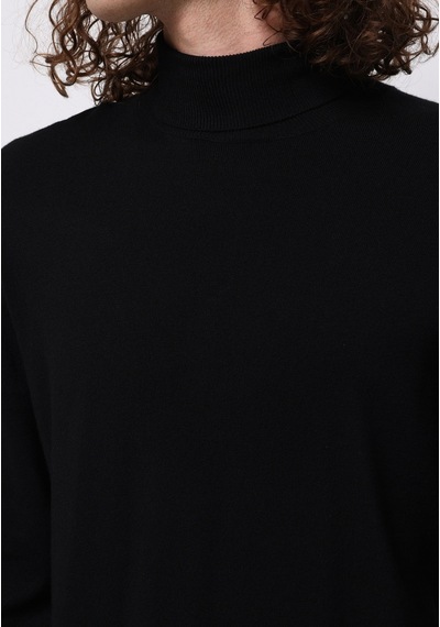 Colin's Colins Regular Fit Turtle Neck Jakarlı Erkek Siyah Kazak Cl1077102 Q1.v1 Blk Siyah