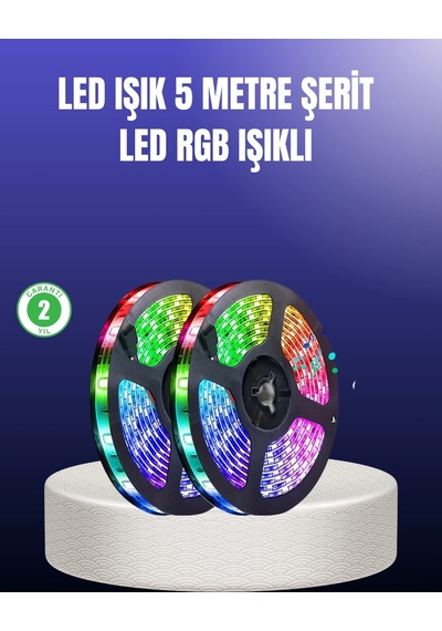 Mey İthalat Enerji Tasarruflu Rgb Şerit Led 5 Metre