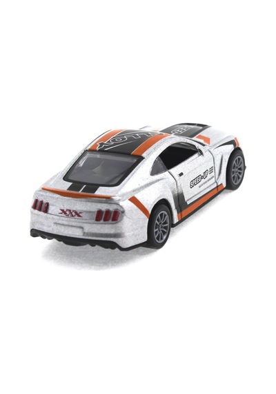 Die Cast Çek Bırak Metal Gri Yarış Arabası