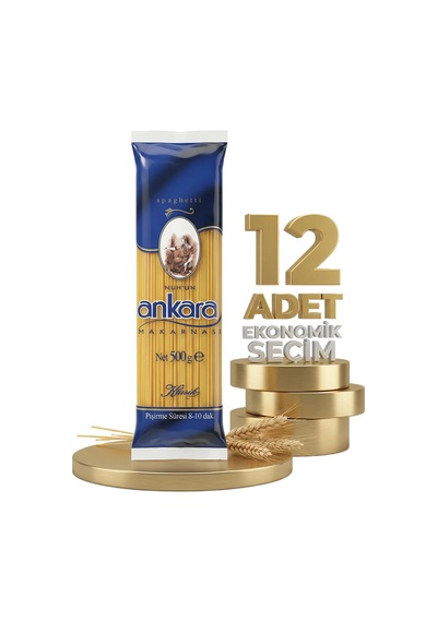 Ankara Spaghetti Makarna 12x500 Gr