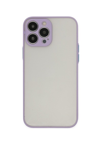 Newface Apple Uyumlu iPhone 14 Pro Max Kılıf Montreal Silikon Kapak - Mor mor