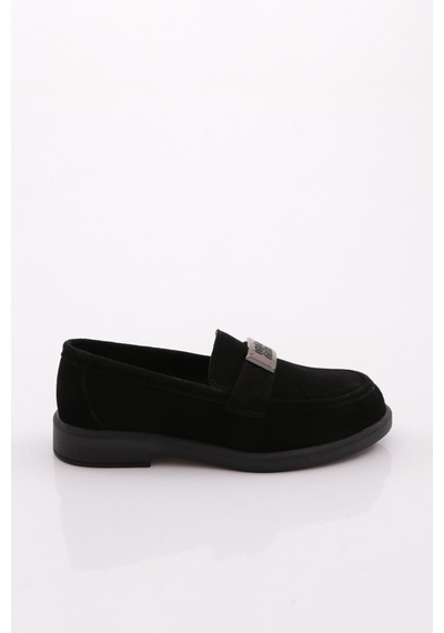 Dgn 528 Kadın Loafer Ayakkabı Siyah