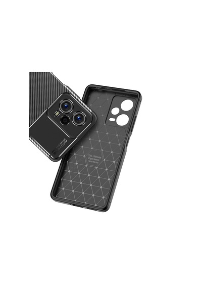 Xiaomi Uyumlu Redmi Note 12 5g Kılıf Zore Karbon Görünümlü Negro Silikon Kapak