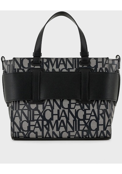 Armani Exchange Bayan Çanta 942690 3f742 00850 Siyah-gri Gri - Siyah