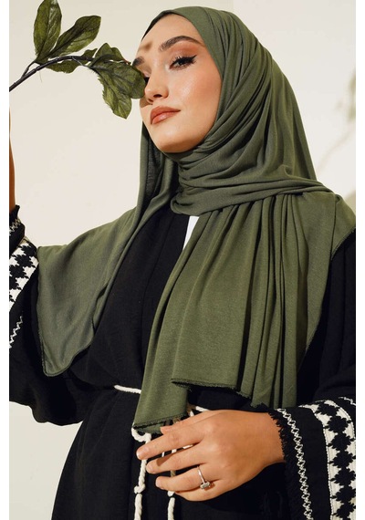 Unika Boutique Kadın Penye Şal Kaymaz Haki