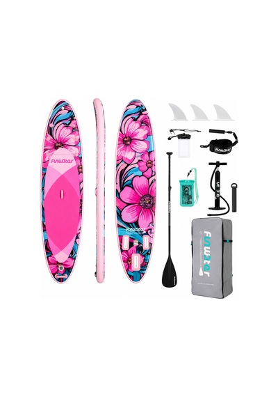 Pınk Flower Şişme Sup Board/stand Up Paddle Board 350x85x15 Cm 1 Yıl Garanti
