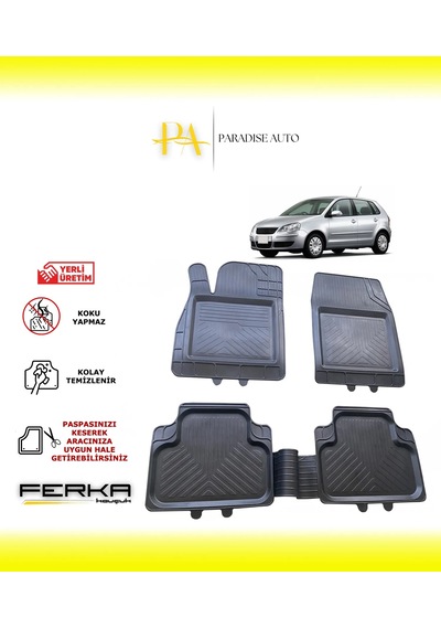 Volkswagen Polo Hb 4.5 Cc 2005-2009 Uyarlanabilir Universal Havuzlu Paspas