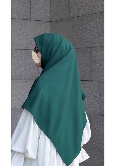 Qalortex Scarf Pamuklu Organik Modal Eşarp-zümrüt