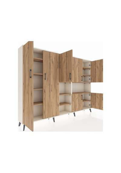 Arges Dolap 13 Raflı 7 Kapaklı 220x30x163 Aytaşı-çam Atlas Çam - Aytası Arges Dolap 13 Raflı 7 Kapaklı 220x30x163 Aytaşı-çam Atlas Çam - Aytası