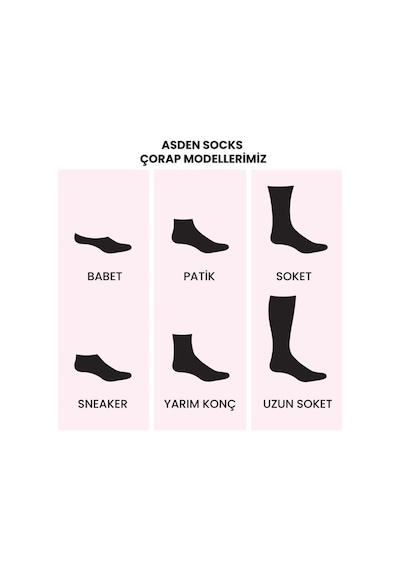 Asden Bambu Kadın Patik Çorap 12'li Paket, Dikişsiz, Soft Yıkamalı 35-40 KARIŞIK