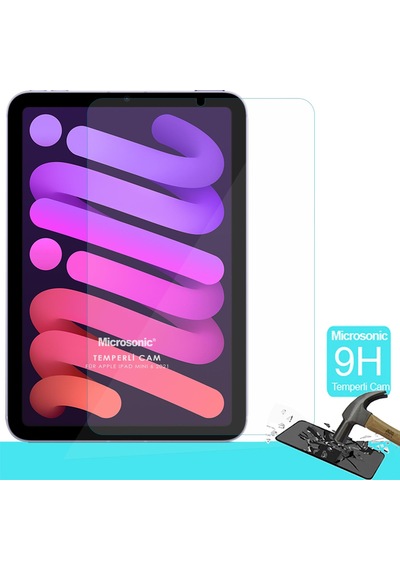 Microsonic Apple Uyumlu iPad  Mini 7 A2993-a2995 Temperli Cam Ekran Koruyucu