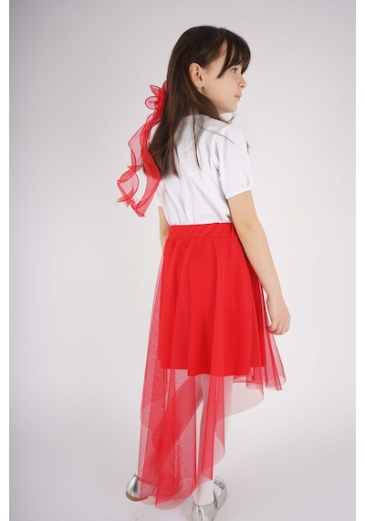 Miniko Kids 23 Nisan 29 Ekim Konsept Yıldız Pullu Tül Detaylı Kuyruk Tül Etekli Takım Kırmızı Miniko Kids 23 Nisan 29 Ekim Konsept Yıldız Pullu Tül Detaylı Kuyruk Tül Etekli Takım Kırmızı