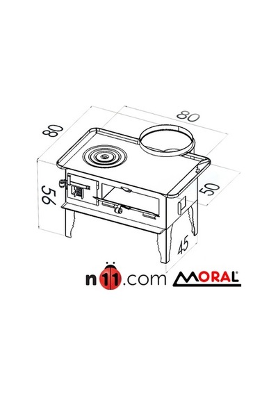 Moral Md 5080 Termo Termosifonlu Kuzine Soba