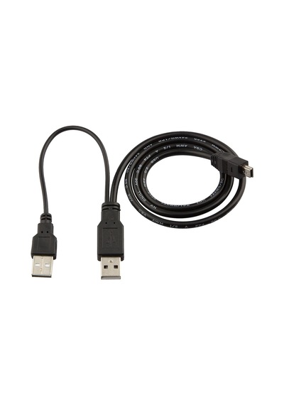 Harici Diskler Için 2 Usb 5 Pin Mini Usb Y Kablo Harddisk Kablosu