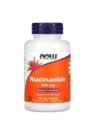 Now Foods Niacinamide 500 MG 100 Kapsül